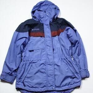 Vintage Columbia Coat Women's Size Small Blue Outer Shell Jacket